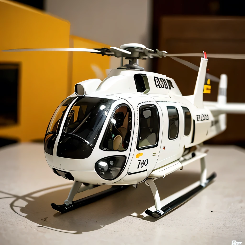 best quality, ultra-detailed, realistic, transport helicopter, UH-60, papercraft