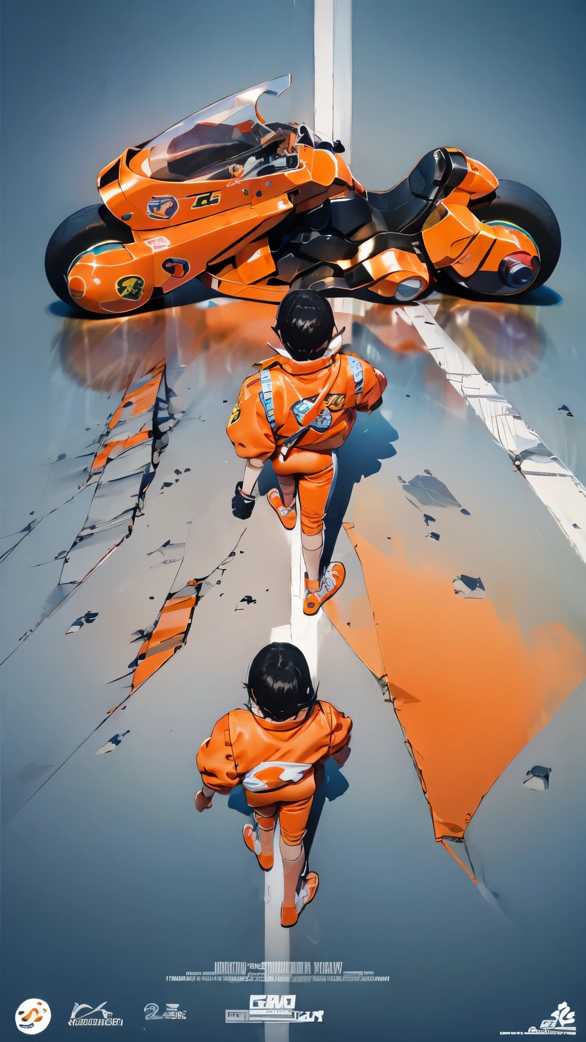 Poster Style、Orange Bike、