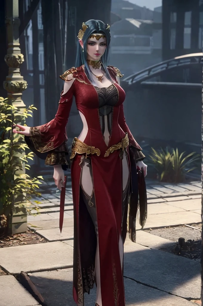 Masterpiece, absurdres, fine detail, HDR, highly detailed face and eyes, photorealistic, (8k, best quality, masterpiece:1.2), ultra-detailed, extremely detailed cg 8k wallpaper, fashion, (crystalstexture skin:1.2), (extremely delicate and beautiful), (masterpiece, best quality:1.2), 1girl, (large breasts:1.2), long hair, ice blue hair, medusa, wearing bra, (looking at viewer), natural lighting, sexy pose, full body, landscape.