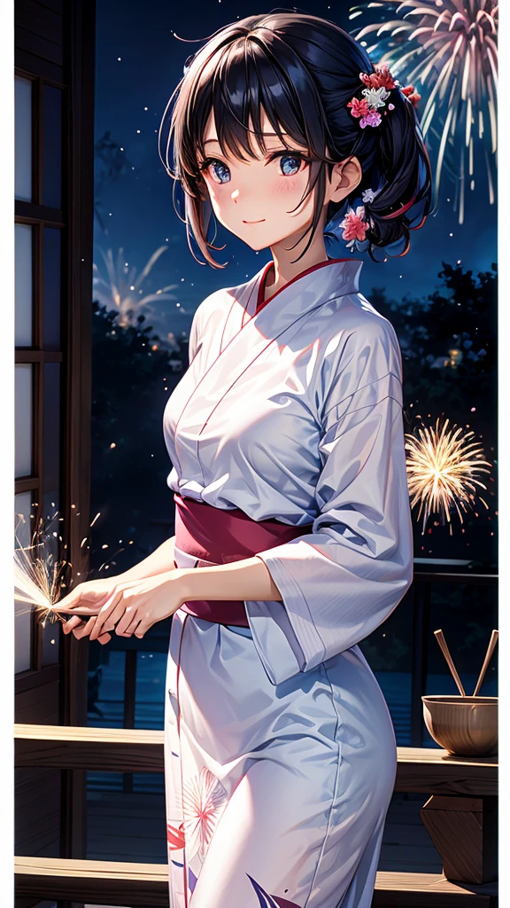 yukata、firework