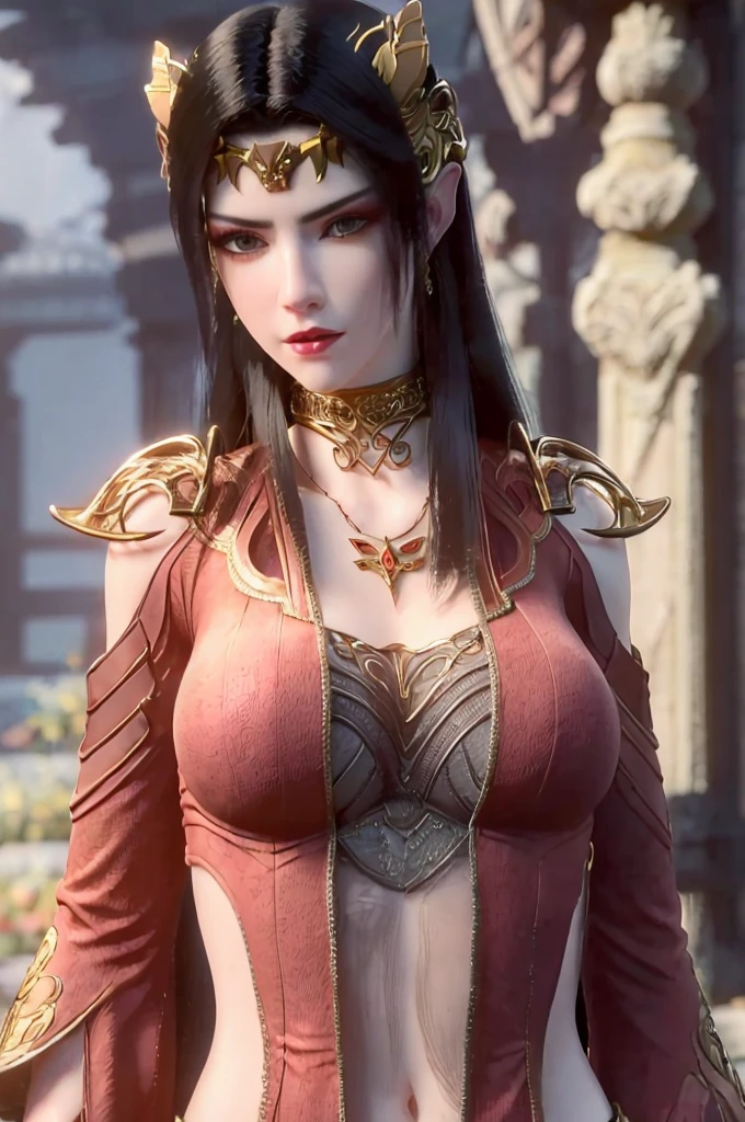 Masterpiece, absurdres, fine detail, HDR, highly detailed face and eyes, photorealistic, (8k, best quality, masterpiece:1.2), ultra-detailed, extremely detailed cg 8k wallpaper, fashion, (crystalstexture skin:1.2), (extremely delicate and beautiful), (masterpiece, best quality:1.2), 1girl, (large breasts:1.2), long hair, ice blue hair, medusa, wearing bra, (looking at viewer), natural lighting, sexy pose, full body, landscape.