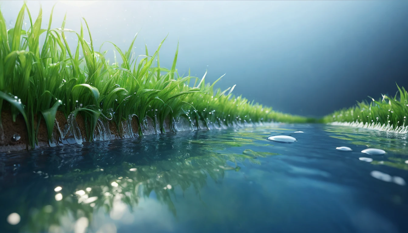 Wet plantoss、Close-up、Depth of written boundary、Photorealistic、beautiful