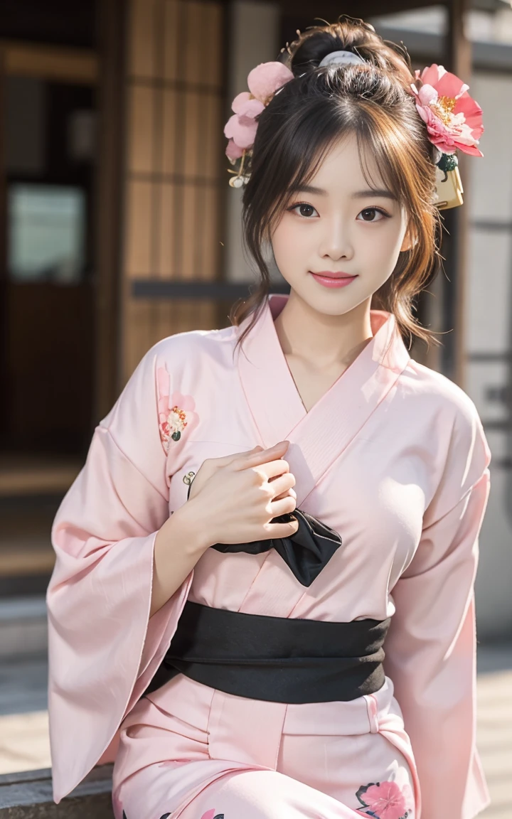 (8K、RAWphotograph、Highest quality、masterpiece:1.2),(Long Bob hairstyle),Looking at the audience,from the front,Sexy pose, strong,,student,White skin,knees,Absurd,Small face,前hairを真ん中から分けます、The forehead is clearly visible,(Feeling embarrassed,Squint your eyes,Glare,strong,skinny,skinny,anger)、masterpiece,Highest quality、Ultra-high resolution,One person, One personで,close、Lovely、Return to student,(Pure pink floral yukata:1.5),high school girl,Japanese women,Are standing,(reality:1.37)、Photon Mapping,practical、LovelySmall face,Brown eyes、prospect、Depth of written border、Blurred Background、photograph,girl、(前hairが見える), hair, kneesが見える,Light clothing,, thigh,Nogizaka idol, actor、Small breasts、Highest quality、Lower class people々、(Visible skin pores:1.2)、(Focus on the face)、Check and correct the garment construction