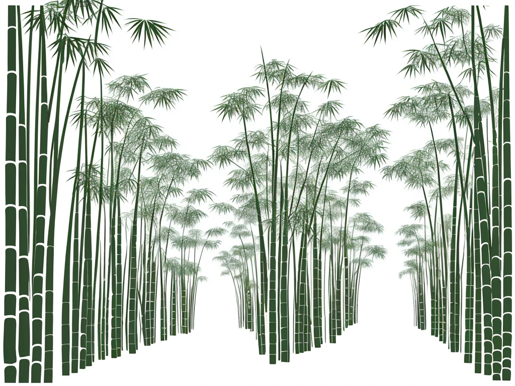 White background
Illustration of a bamboo grove
A design that cuts through the spaces of traditional Japanese streets, such as bamboo bushes and bamboo leaves
Tasteful, Japanese-style design
chic and modern design
monotone
The background is white