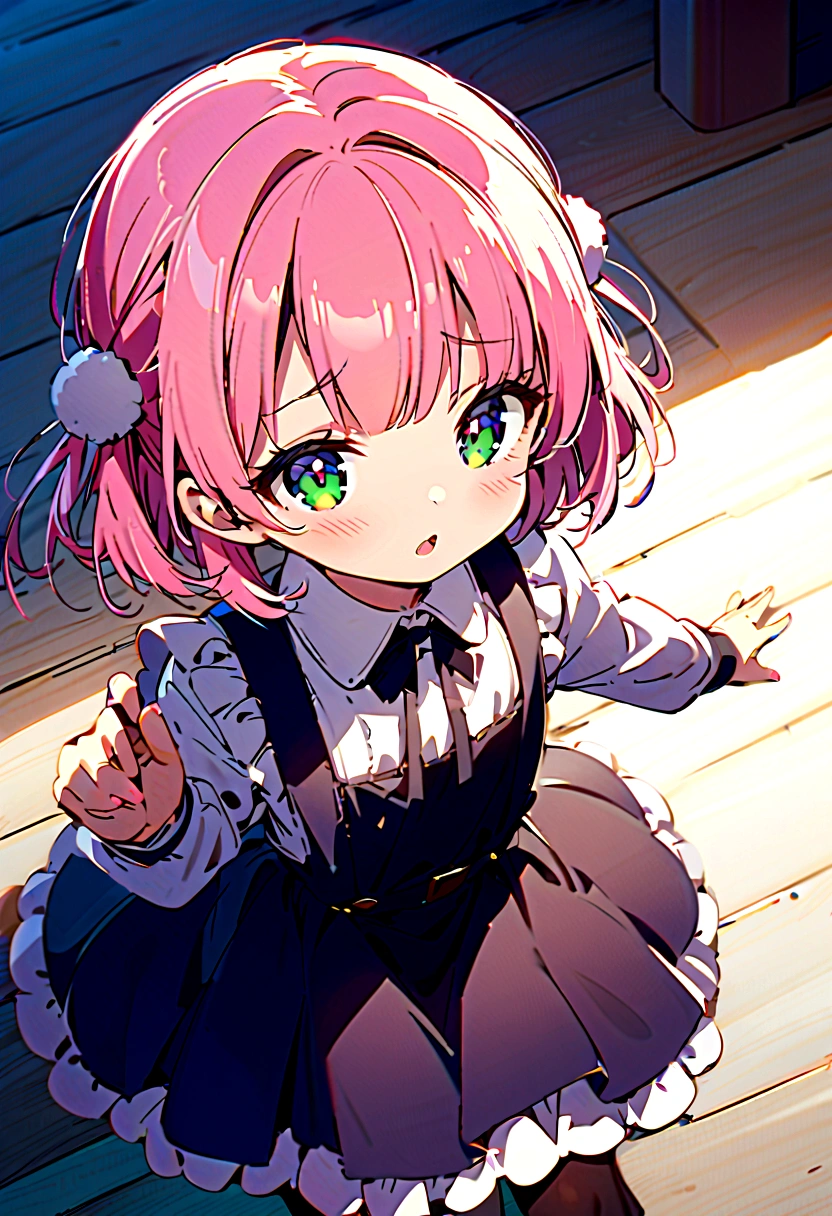 Pink haired girl, Obedient