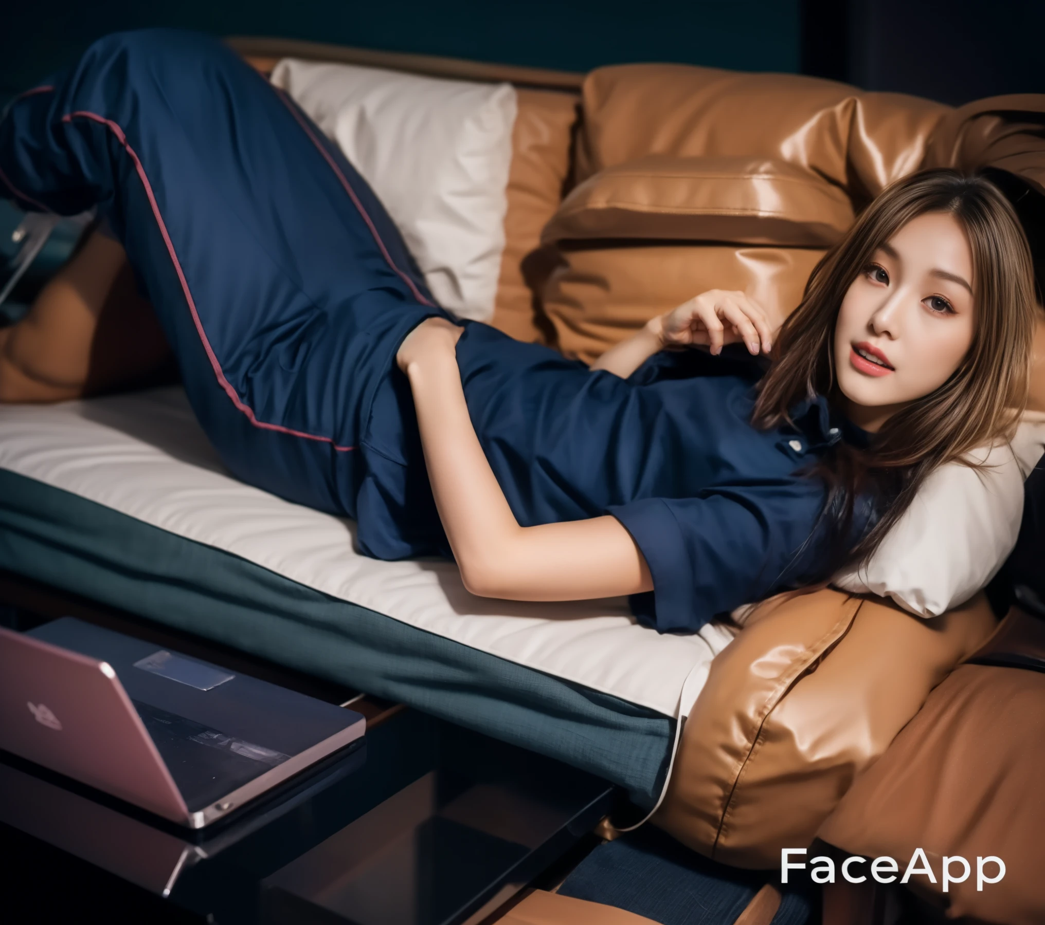 (best quality,10,10,height,Masterpiece:1.2),Special details,(realistic,Realistic picture,Realistic photos:1.37),1 Cute girl in the kitchen,shiny, skin shiny,only,smile softly,BDclothelue shirt:1.3)),short sleeve,shirt, Long pants.,(navy_long_track pants:1.1), ((Kitchen Background)),Dynamic angle,excited,Face focus,dynamic poses,from behind,focus on ass,Masterpiece, best quality, ultra realistic, Too many details, 8k resolution, raw photos, Sharp focus, ((Navy blue shirt:1.1)), short sleeve, long route, perfect body, 2 mature women, 18 years old, Cinema-grade lighting system,blue sweatpants,exercise cloth,correct ???????,perfect body, correct body, Sharp face, Correct body anatomical, full body, realistic gestures, long-haired, realistic poses,Wear long shorts...........................,The legs are long.,Good shape,carved girl, Slender figure, model, Good shape, beautiful body,blue sweatpants, two girls kissing
