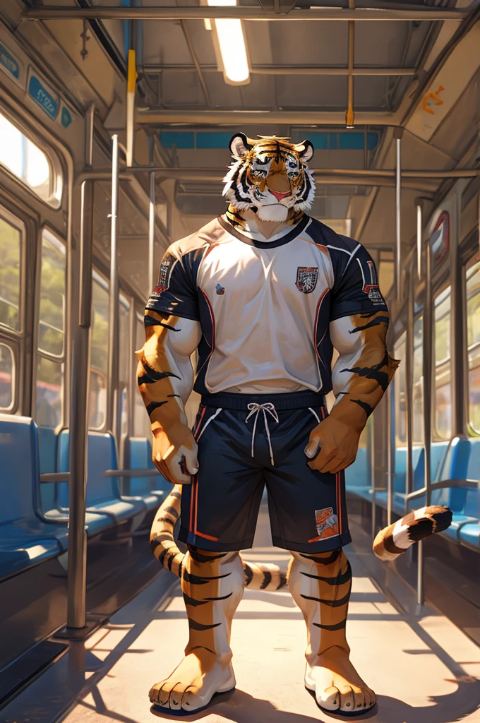 Tiger, Adults,strong,Wrestler,train,alone,Wear only shorts