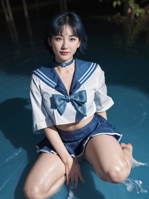 Unreal Engine:1.4,nffsw,best qualtiy:1.4, Photorealista:1.4, Skin Texture:1.4, masterpiece:1.8, (Sailor Mercury:1.4), blue eyes, Sumo Uniforms, Mer1, tiarra, Sailor Senshi Uniform, (Photo RAW, best qualtiy), masterpiece, comical, Sexy, Floating short blue hair, Blue sailor color, the bow, (Boots above the knee: 1.1), gargantilha, white glove, Blue choker, elbow groves, jewely, earrings, blueskirt, only one, full body Esbian, blue hairs, (Perfect hand drawing): 3.8, octan render, Water god, (water dripping), Wet clothes, (beautiful detailed water), (floating), Dynamic Angle, NSFW,best qualtiy,masterpiece,超A high resolution,(cowboy shot:1.3),(Photorealista:1.4),Photo Low 8K,Cinematic lighting,offcial art,natta, //, dishevled hair, large full breasts,,Beautiful legs,nakedness,Tall lady,paler,paler_Legs,Legs_concave,(look at viewr:1.2),modeled,black thighhighs,dynamicposes,high-heels,from the front side,liar,Show ,, //, ((Soak the missionary)),((itting open legs)),((extreme close - up)),(ultra-detailliert),sportrait,(masterpiece),(best qualtiy),(ultra-detailliert),Pro lighting, SumMercury