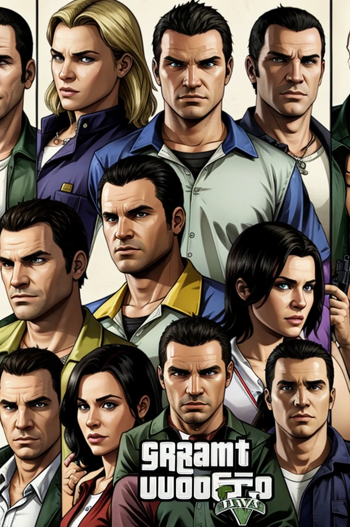 All the protagonists of the GTA games