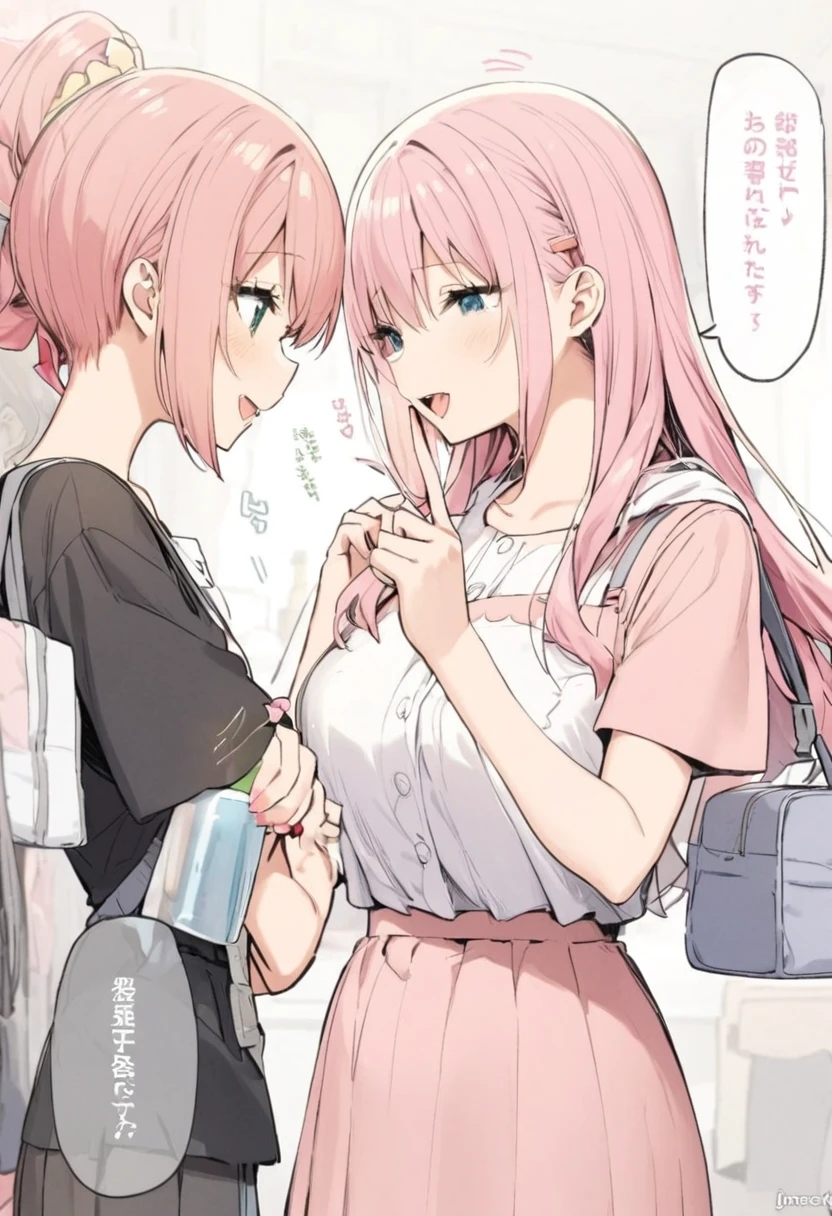 Affable、Easy to talk to、Gentle、Pink haired girl