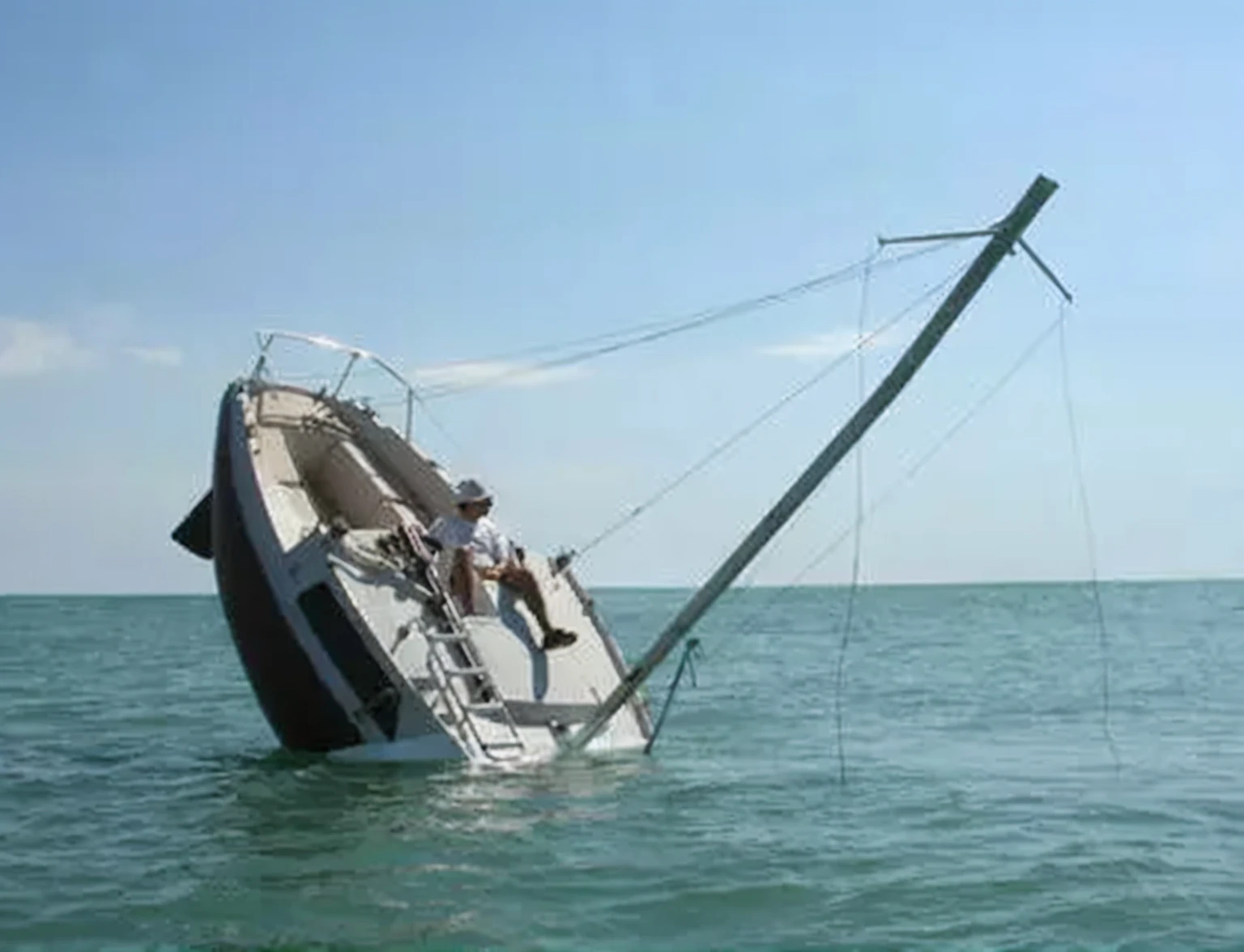 Add the phrase “We dismast”