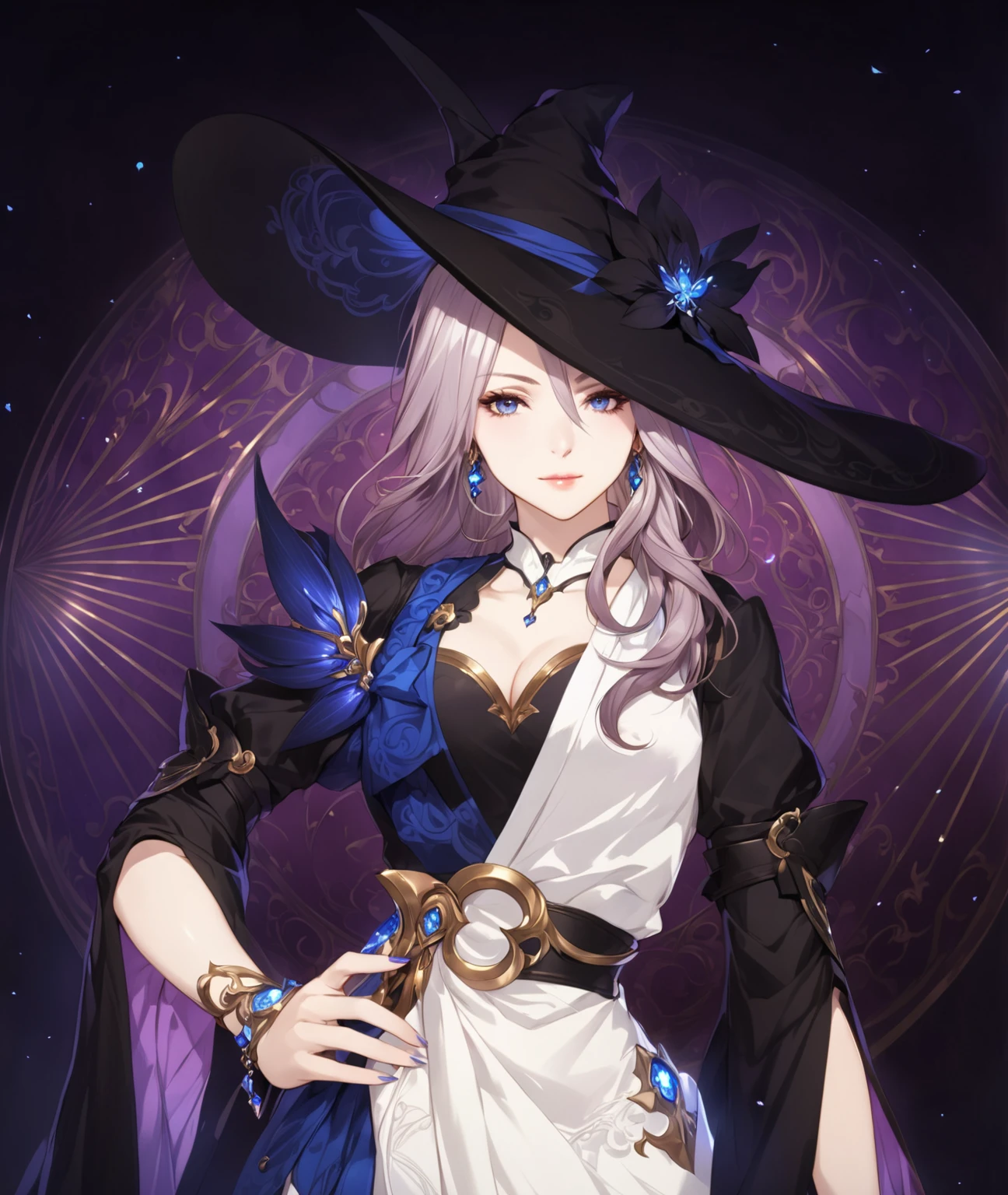 masterpiece, best quality, good quality, Fantasy aesthetics, Highly detailed, shadowverse style, female, middle age