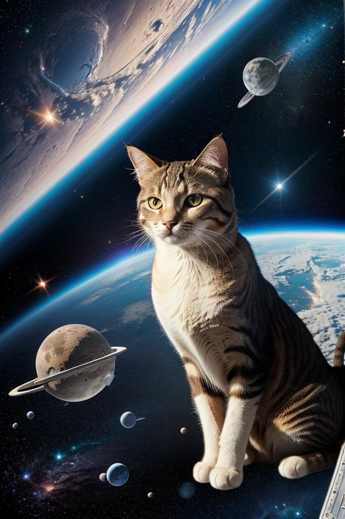 A cat on space