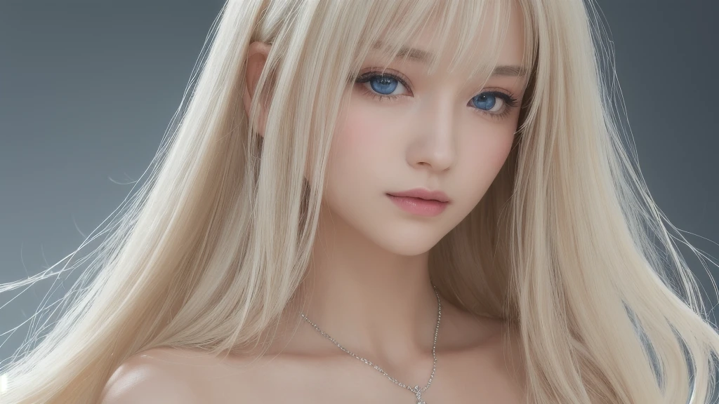 Shallow smile, playing piano, natta, fresh photo, (((Portrait of extreme beauty))), (((glowing skin))), one girl, beautiful 16 year old girl from Prague, bright expression, (((platinum blond hair))), [large blue eyes shining like jewels], glowing skin, long silky straight hair, eyeliner, beautiful eyes, (((platinum blonde hair))). Hair))), [big blue eyes shining like jewels], lustrous lustrous skin, silky long straight hair, eyeliner, beautiful bangs, hair between eyebrows, (((masterpiece, top quality, super definition, film light, fine detail, high resolution, high definition)), Detailed background, 8 KUHD, Digital SLR, soft light, high quality, film grain, fujifilmxt3, shallow depth of field, natural soft light, (no hands), divine, rich bust.
