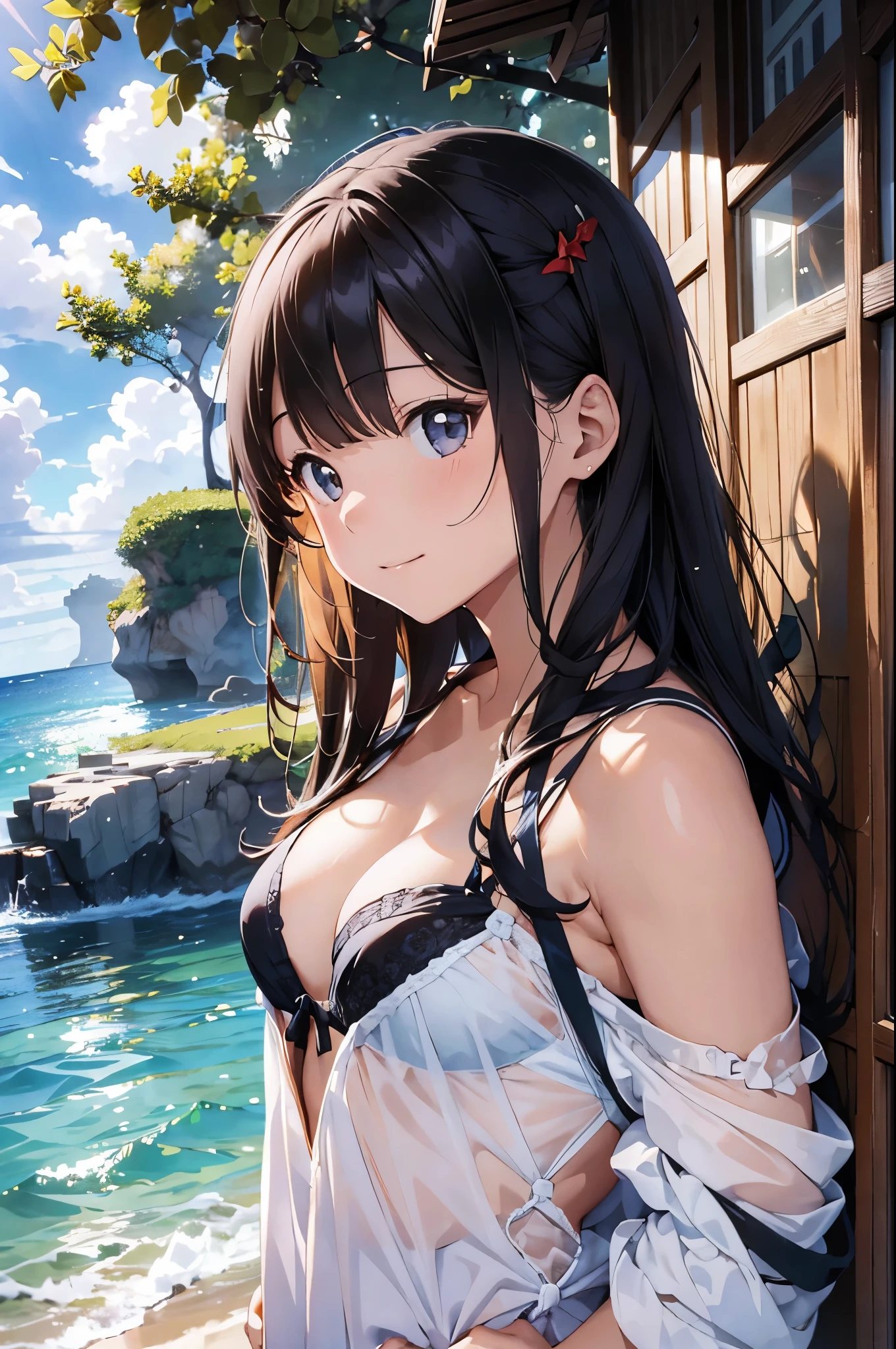 以下は2000文字of詳細なプロンプトです::
--- Very detailed, Realistic, high-resolution 4K image of a beautiful woman standing topless by the seaside. of woman is the main focus of the image, with every detail of her appearance meticulously depicted to emphasize her natural beauty and the artistic nature of the scene. She has been a long time, Flowing, Wavy hair cascading down the back, catching the sunlight and shimmering with natural highlights. 彼女of肌は日焼けしている, Give her health, Shining and contrasting beautifully with bright light, 彼女of後ろには澄み切った青空.
Her eyes are expressive and captivating, reflecting the joy and warmth of a perfect summer day. She is gentle, warm smile that exudes confidence and contentment, inviting viewers to share in the serene and blissful atmosphere of the seaside. Her facial features are soft and harmonious, 自然な優雅さが彼女of魅力をさらに引き立てる.
of woman is standing confidently topless, emphasizing her natural beauty and the of the summer beach setting. 彼女of姿勢はリラックスしていながらも落ち着いています, embodying a sense of ease and grace. 彼女of肩は少し後ろに引かれている, and her arms hang naturally at her sides, 彼女of姿勢of自然な美しさをさらに引き立てている. of focus on her toplessness is tasteful and artistic, ensuring that the image remains elegant and sophisticated.
of background of the image features a stunning seaside landscape, In the endless blue sky, ふわふわof白い雲が点在. of gentle waves of the ocean lap at the shore, creating a soothing and rhythmic backdrop that complements the tranquility of the scene. of sandy beach extends into the distance, with the golden grains of sand sparkling in the sunlight.
In the distance, a few beachgoers can be seen enjoying the sun and sea, Enhance the tranquil atmosphere. of overall atmosphere of the image is bright, warm, and summery, 喜びof気持ちを呼び起こす, relaxation, and . of