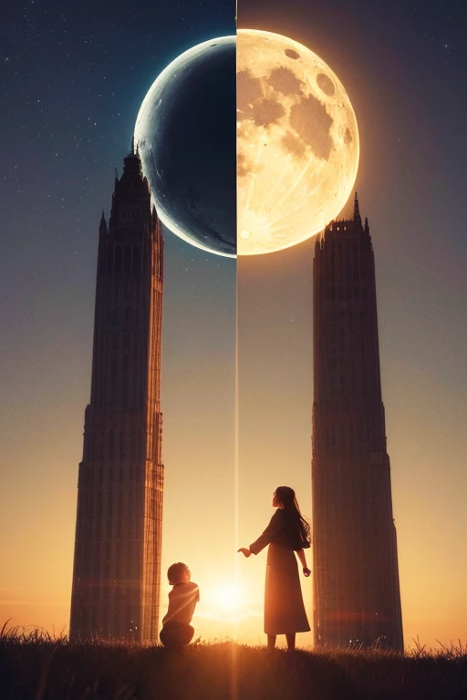 the sun and the moon