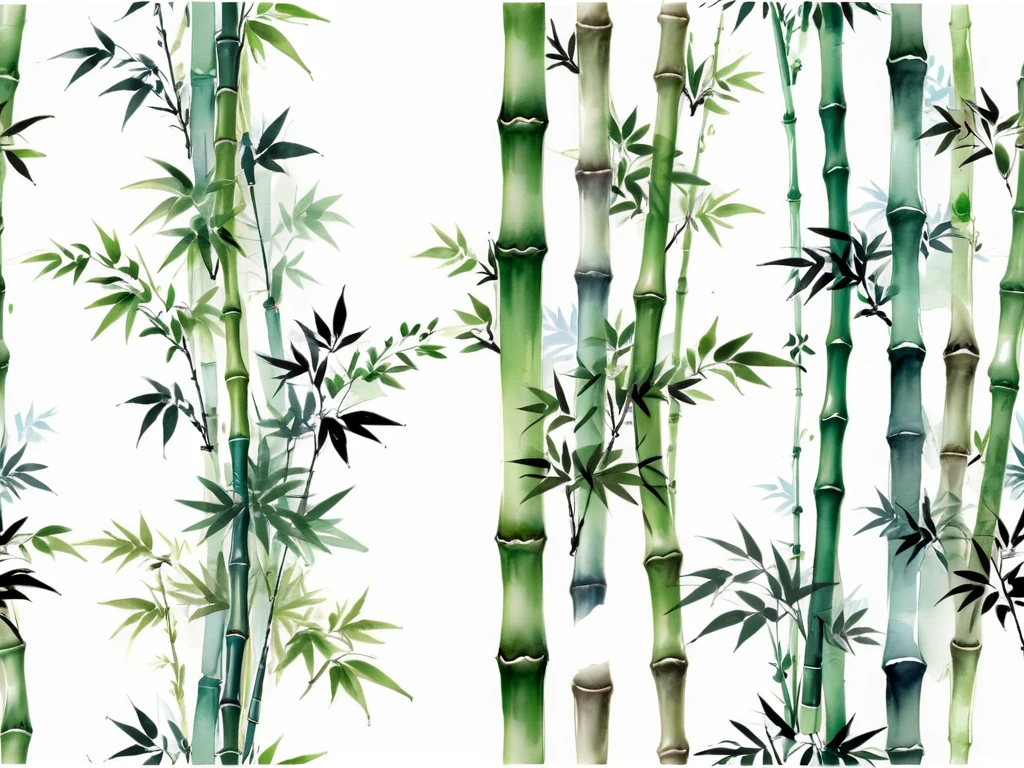 White background
Illustrations of Japanese bamboo bushes like watercolors
Many fine bamboo bushes are designed to cut between and between the traditional streets of old Japan
And the margin is a little wider, and the white background is a little wider
Tasteful, Japanese-style design
chic and modern design
monotone
The background is white