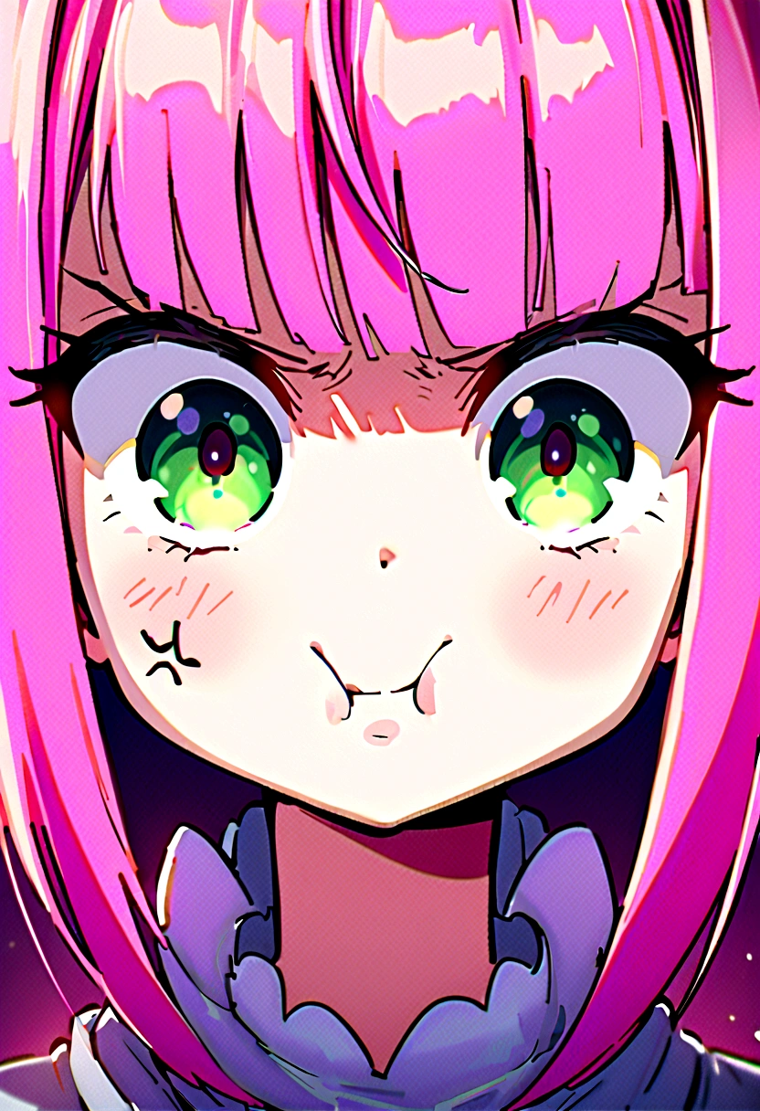 Dislike、Don&#39;t look at me、Angry、Pink Hair Woman