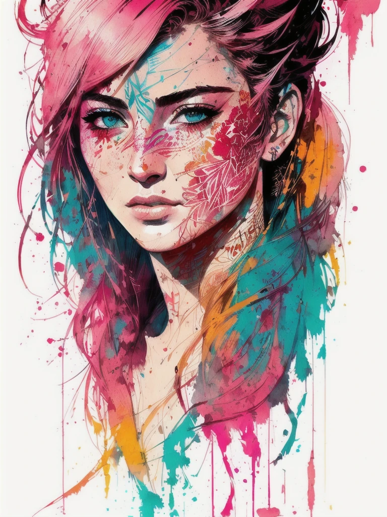 strong warrior princess, centered, key visual, intricate, highly detailed, breathtaking beauty, precise lineart, vibrant, comprehensive cinematic, Carne Griffiths, Conrad Roset, (the most beautiful portrait in the world:1.5)