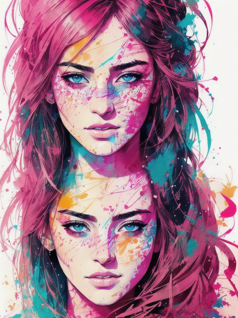 strong warrior princess, centered, key visual, intricate, highly detailed, breathtaking beauty, precise lineart, vibrant, comprehensive cinematic, Carne Griffiths, Conrad Roset, (the most beautiful portrait in the world:1.5)