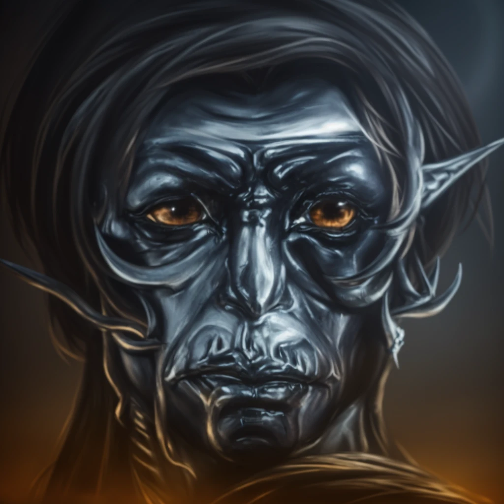 demon face portrait