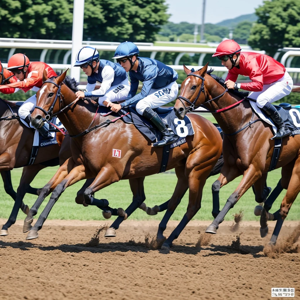 Reiwa 6、Horse Racing、July 14、Hakodate Memorial G3、Footage from just before the goal、from the front、Future Sight、Highest quality、Wide range of view、1st to 3rd place