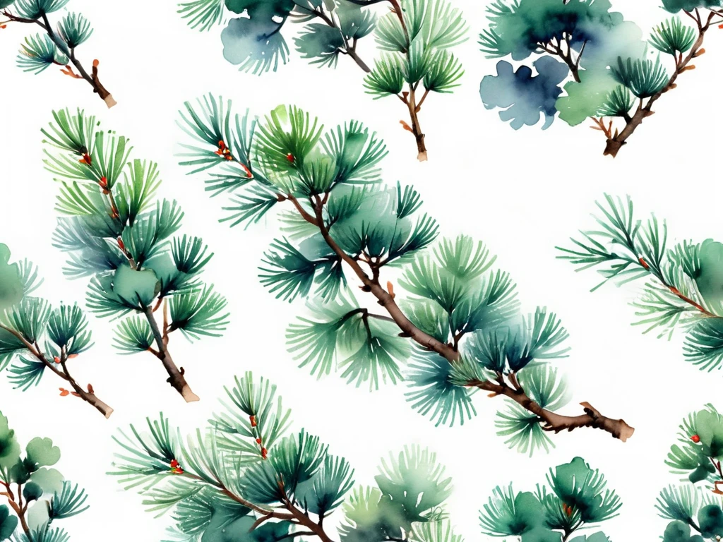 White background
a watercolor illustration of Japanese pine branches
Fine pine trees are designed to cut through and through the traditional streets of old Japan
And the margin is a little wider, and the white background is a little wider
Tasteful, Japanese-style design
chic and modern design
monotone
The background is white