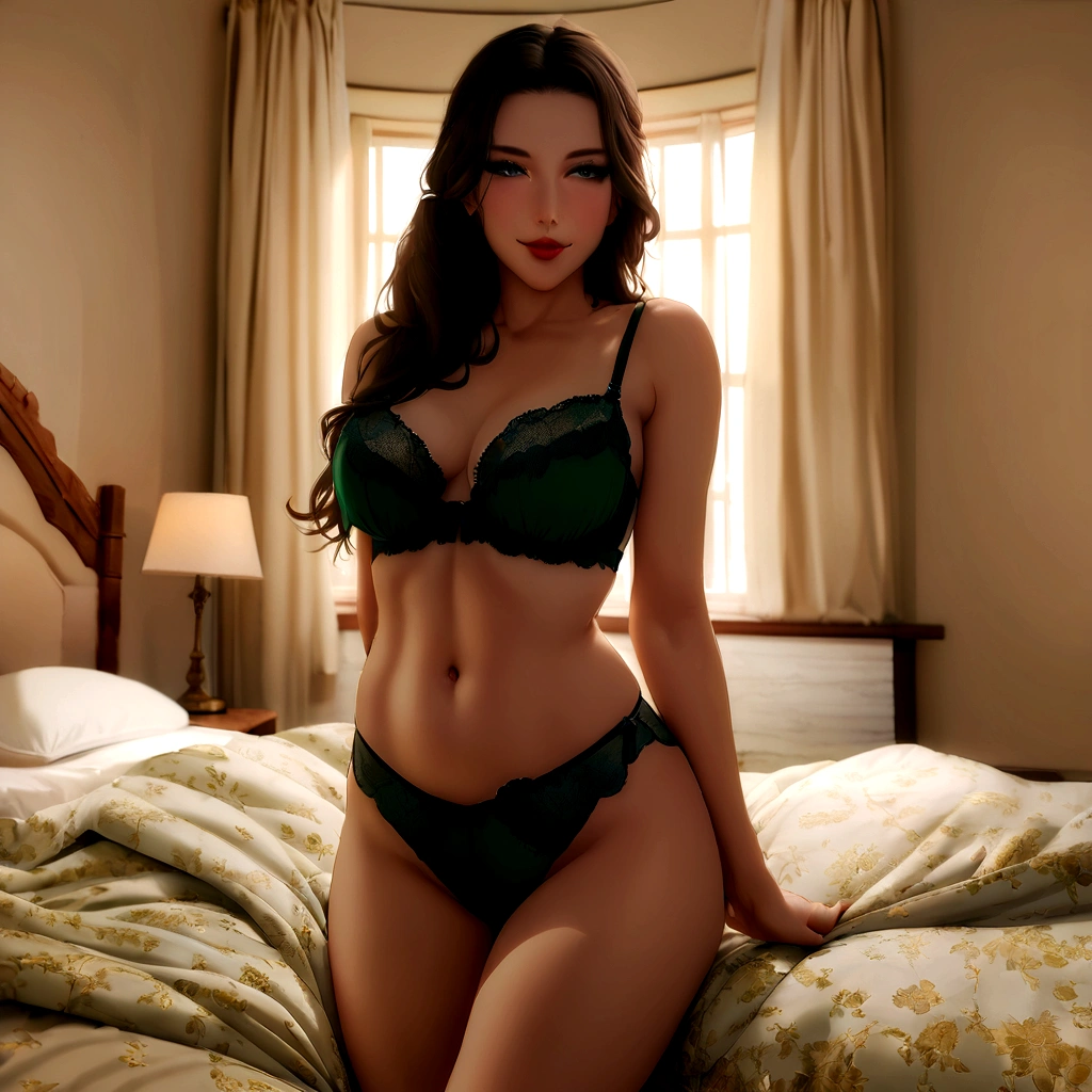 araffed woman in green lingerie sitting on a bed, beautiful woman, chica sexy, beautiful female jade tailor, Lovely woman, beautiful lady, Amazing beauty, Amazing beauty, looking seductively ahead, sensual, wearing sexy lingerie, cute woman, posing in a bedroom, Attractive young woman, great quality, eva, lingeries beauty, lingerie