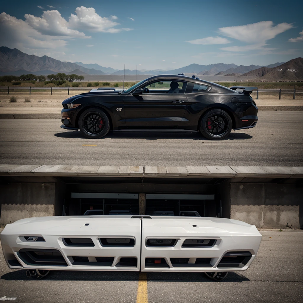 Ford Mustang Gt color negro