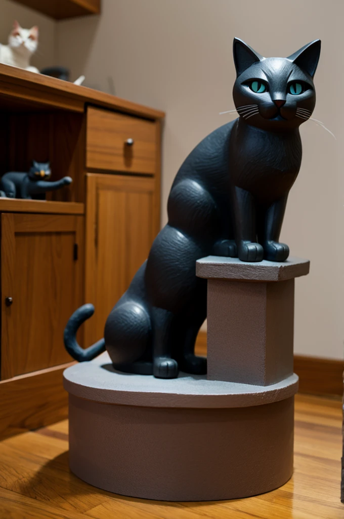 cat sculpture