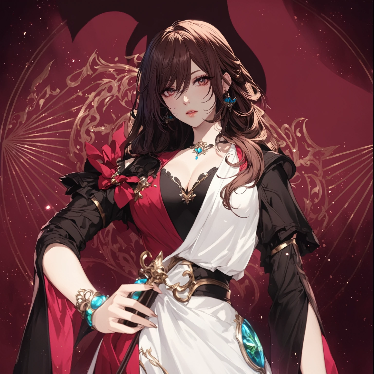 masterpiece, best quality, Fantasy aesthetics, Highly detailed, shadowverse style. female