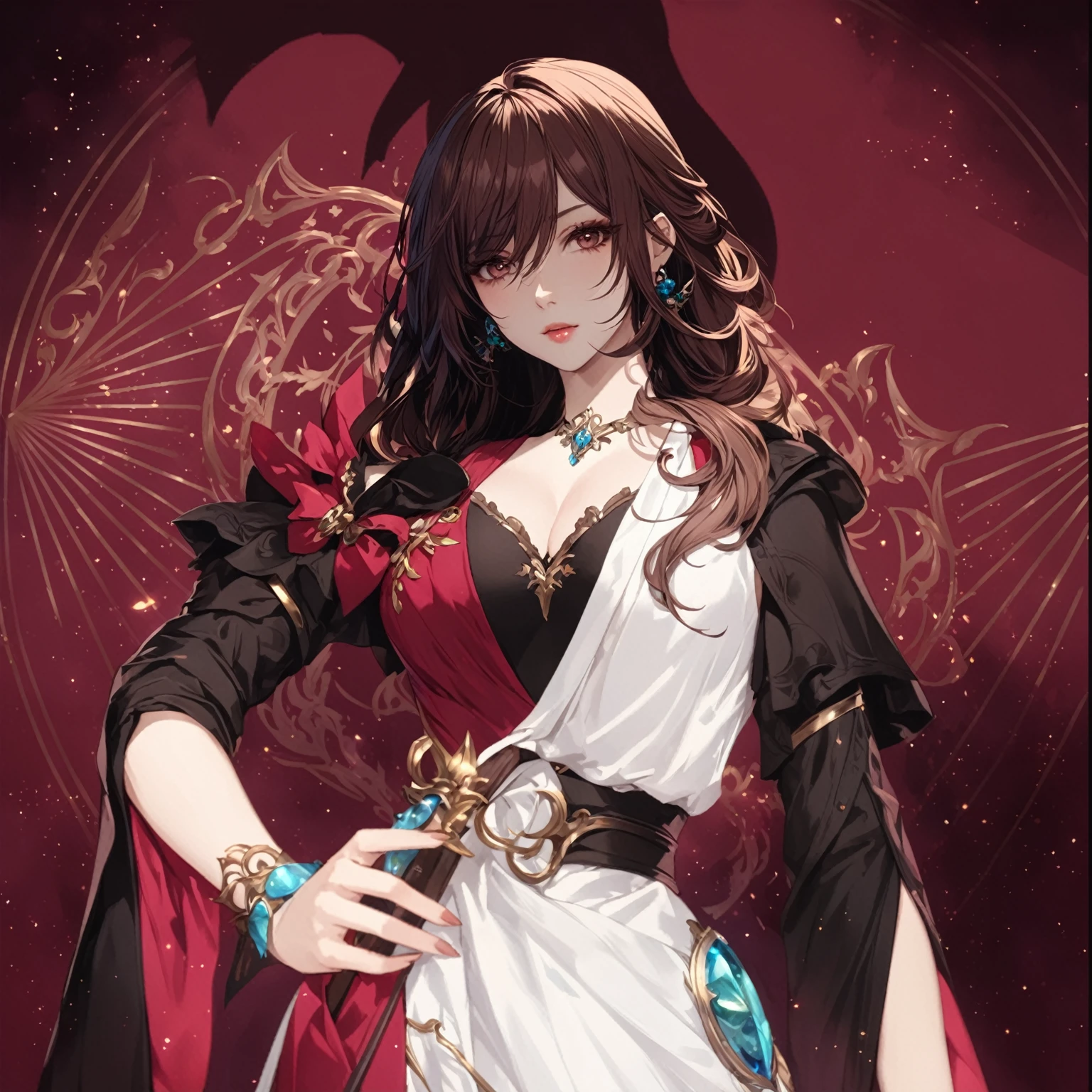 masterpiece, best quality, Fantasy aesthetics, Highly detailed, shadowverse style. female