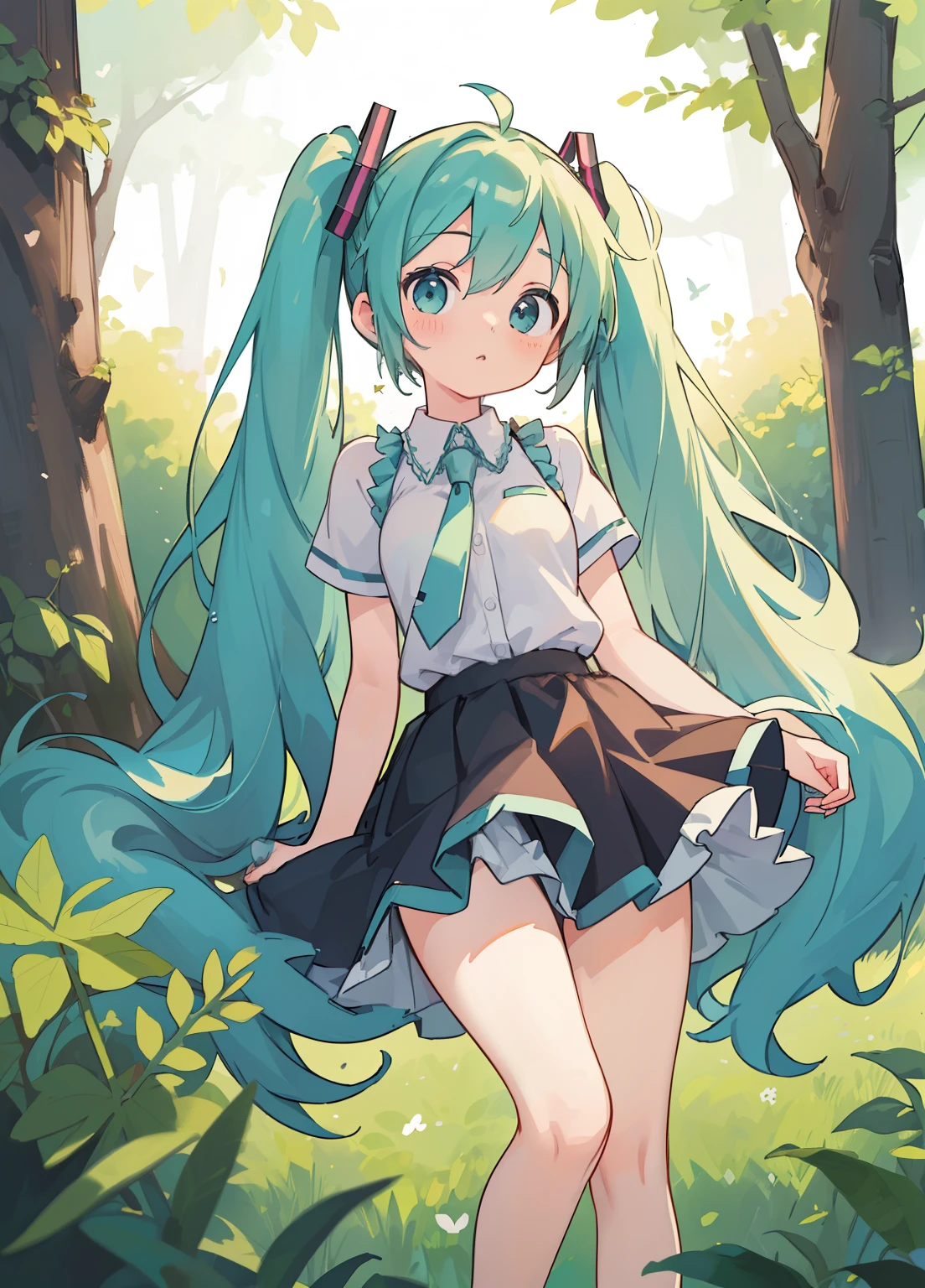 (masterpiece、Highest quality、Highest quality、Official Art、Beautiful and beautiful:1.2)、(One girl:1.3)Hatsune Miku、Twin tails,Beautiful breasts, Humble,Long skirts that cover the legs,evening,(Jon Foster's style:0.2),(Alex Russell Flint's Style:0.2),(Bob Eggleton's style:0.2),(Pinodaeni Style:0.2),break (oil:1.2),(oil style),figure,Fantasy art,mysterious,Visual impact,Amazing details,dead branch,night,Sitting on the stone steps,Dilapidated,dull,snow,大snow,alone,ice,Juru,Calm expression,