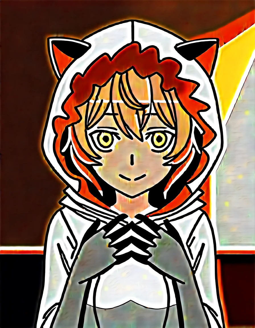 dungeon ni deai wo motomeru no wa machigatteiru darou ka,anime screencap, score_9, score_8_up, score_7_up, score_6_up, score_5_up, score_4_up, BREAK source_anime, masterpiece, liliruca arde, animal ears, brown eyes, brown hair, short hair,  black gloves, gloves, hood, thighhighs,
indoors, nature, smile,
looking at viewer, dutch angle,upper body, hands on chest,