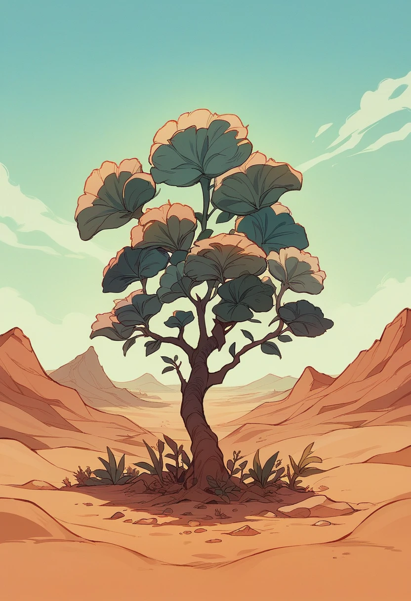 Create a desert rose with this giant tuber style bonsai full of roses. The flower is adenium. Desert Background  