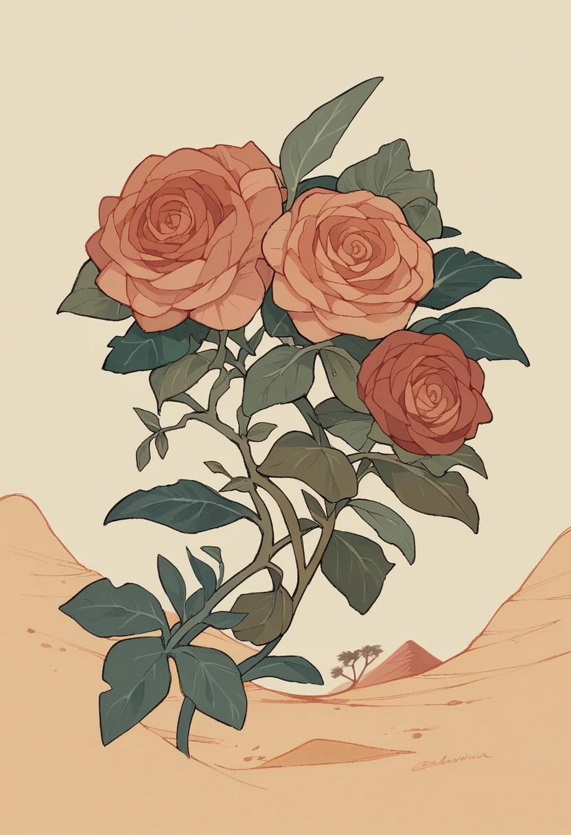 Create a desert rose with this giant tuber style bonsai full of roses. The flower is adenium. Desert Background