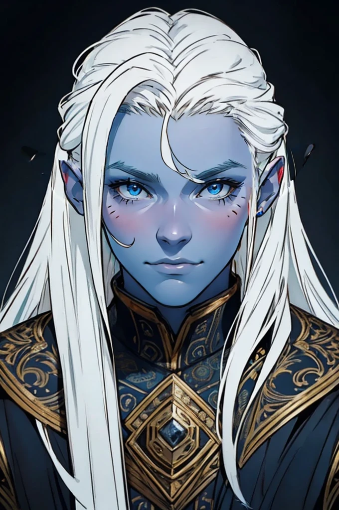 blue skin