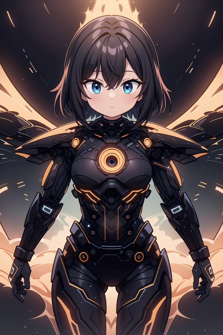 (masterpiece,best quality,ultra highres,ultra detail,novel illustration:1.4),1girl,cowboy shot,inblackholetech,excessive energy,scifi,cyborg