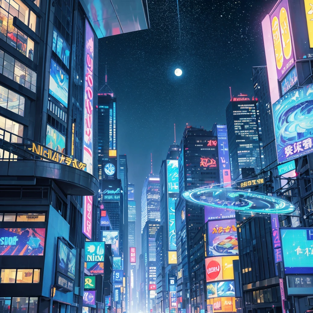 "Modern night sky"
Title: "Modern Night Sky"
Theme: Fusion of modern city and nature
Background: big city skyline at night. Skyscrapers and neon signs shine.
Main character: A modern cityscape and a Van Gogh-like night sky above it.
Details of painting style
Color: Deep blues and purples, with bright colors from neon signs. Take advantage of Van Gogh's characteristic color contrast.
Lighting: Artificial lights in the city at night illuminate buildings and roads. The lights of the stars and neon signs are reminiscent of Van Gogh's "Starry Night."
Texture: Reproduces Van Gogh's characteristic thick brushstrokes. I draw so that I can feel the movement of the brush, blurring the boundary between the skyline and the night sky.
Details: Fine details have been added to the windows and neon signs of the skyscraper, creating an atmosphere where the hustle and bustle of the city coexists with tranquility. In the sky, he draws swirling stars and the moon in the style of Van Gogh.