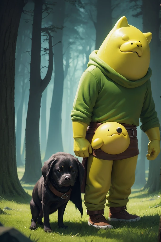 Adventure time dark fantasy Finn and Jake the dog