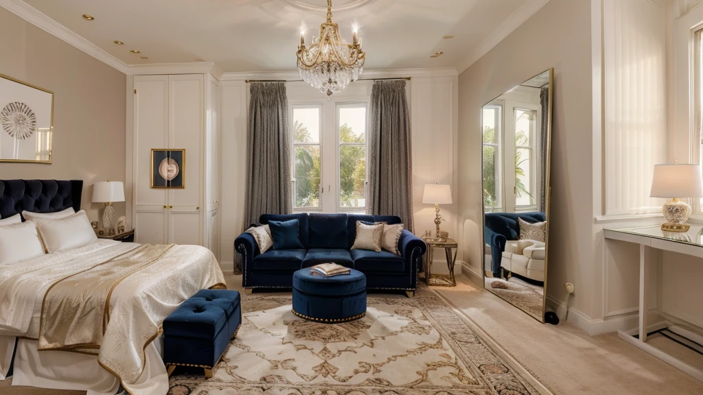 (Indoor),(Cute Girl's Room:1.4),(Modern and Sophisticated Furniture:1.2),(Plush Velvet Chair and Ottoman:1.4),(Elegant Curtains and Window Treatments:1.2),(Designer clothing:1.4),(Instagrammable corner for fashion photos:1.2),(Unique Framed Statement Mirror:1.4),
(fashion runway style rug:1.2),(customized closet with trendy clothes:1.2),(glamorous dressing table:1.2),(Fashion magazines:1.2),
(Kawaii decorations:1.4),(chic light fixture:1.4),(cozy and stylish bedding:1.4),(Makeup vanity:1.4),(A dedicated area for fashion accessories:1.3),(High-end accessories:1.2),(Fashion sketches and design books:1.2),(Plenty of storage for shoes and accessories:1.2),