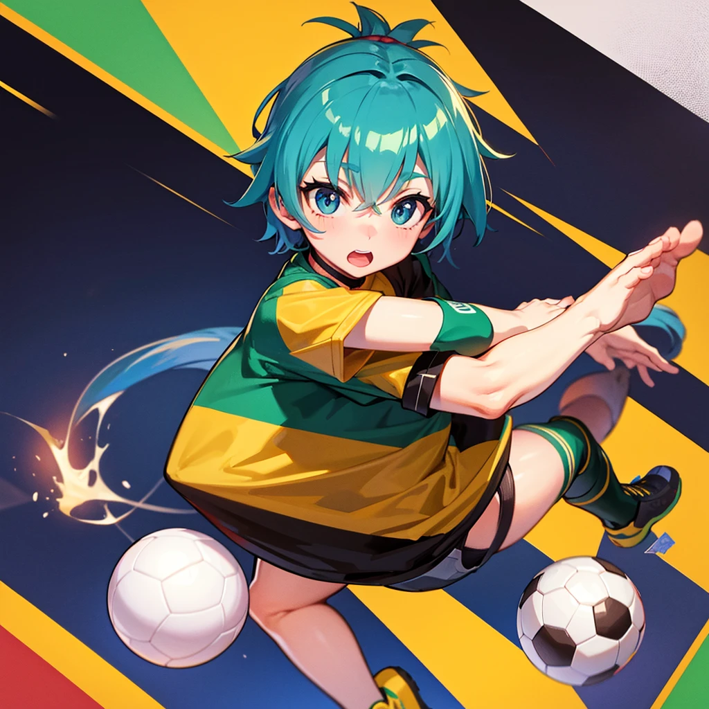 Soccer ball with a Brazilian