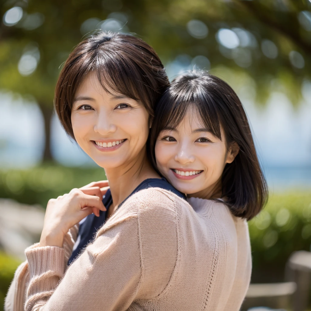 Japanese,Aunt in her 50s,smile