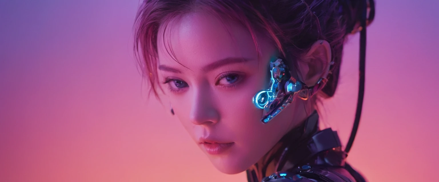 a cyberpunk woman, half of her face is a skull and the other half is normal, intricate details, photorealistic, high quality, cinematic lighting, dystopian, neon colors, cyberpunk aesthetic, sharp contrast, dramatic shadows, compelling composition, hyper-detailed, masterpiece