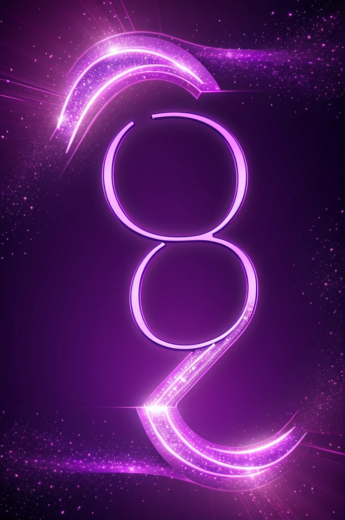Logo with letter D , purple theme, shining things, diamond
