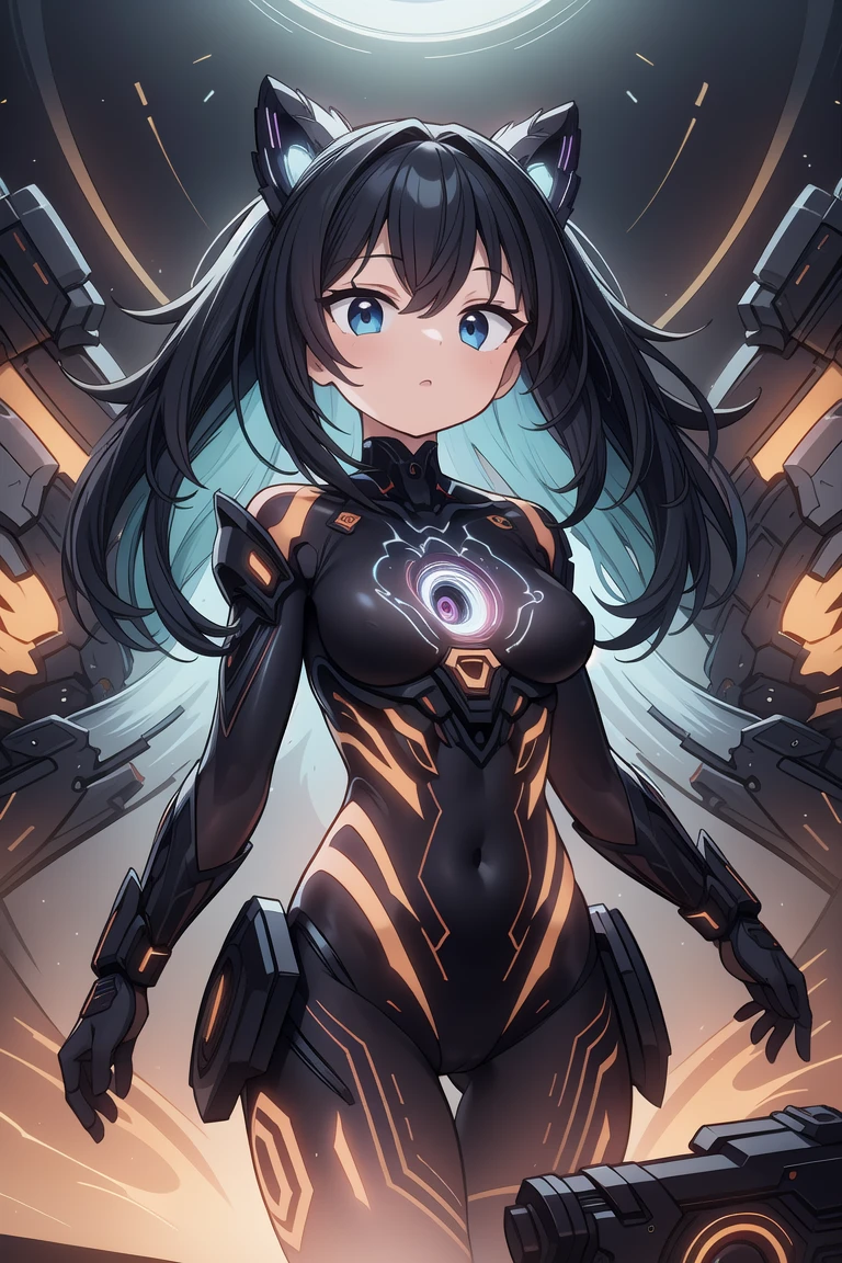 (masterpiece,best quality,ultra highres,ultra detail,novel illustration:1.4),1girl,cowboy shot,inblackholetech,excessive energy,scifi,translucent skin,mechanical