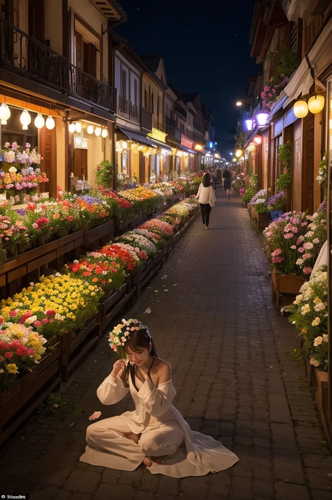 natural injuries. Flowers are everywhere, exhaling incredible perfumes, especially at night. People marveled at the flowers that illuminate the town and there are various types of flowers with different tones of light