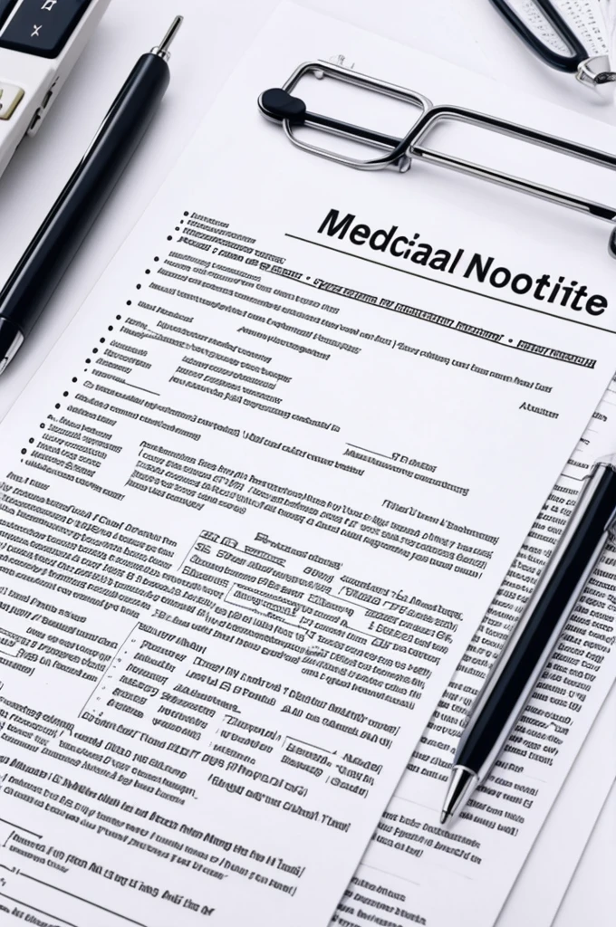 Medical note for medical exams