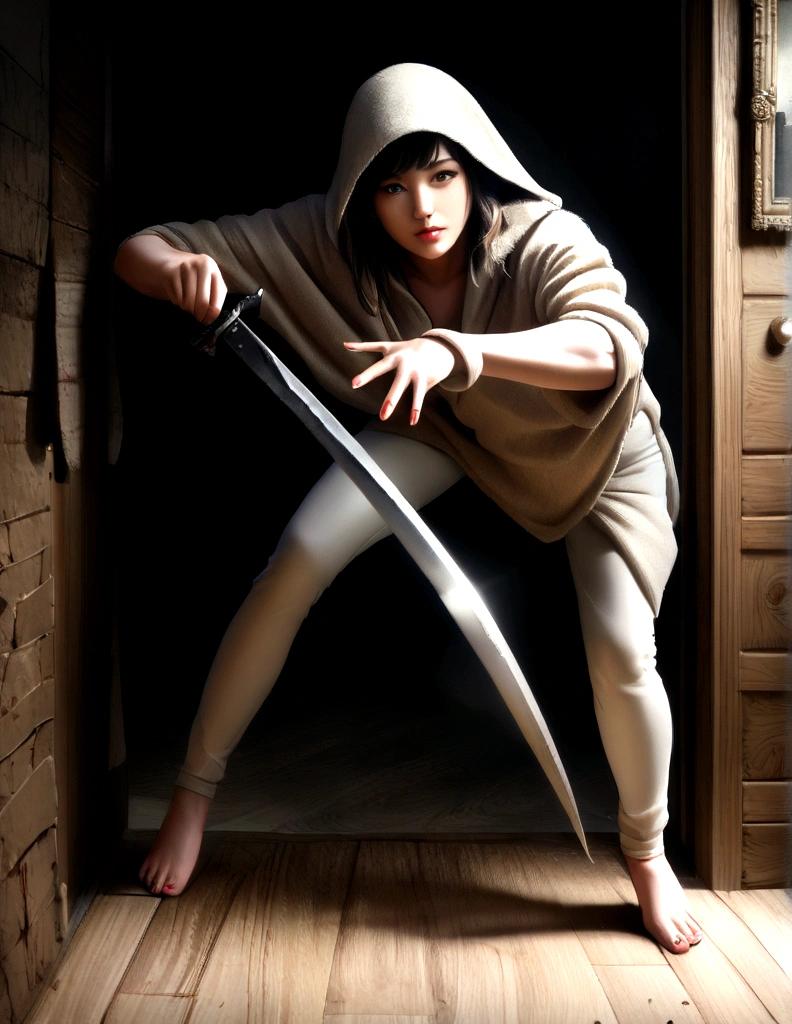 Best Quality, masutepiece, 超A high resolution, (photos realistic:1.4), surrealism, dream-like,fusionart, Shadow Dancer, Shadow Magic, Darkness Control, stealth, Shadow Step, Ambral spell, Concealed blade, Blood