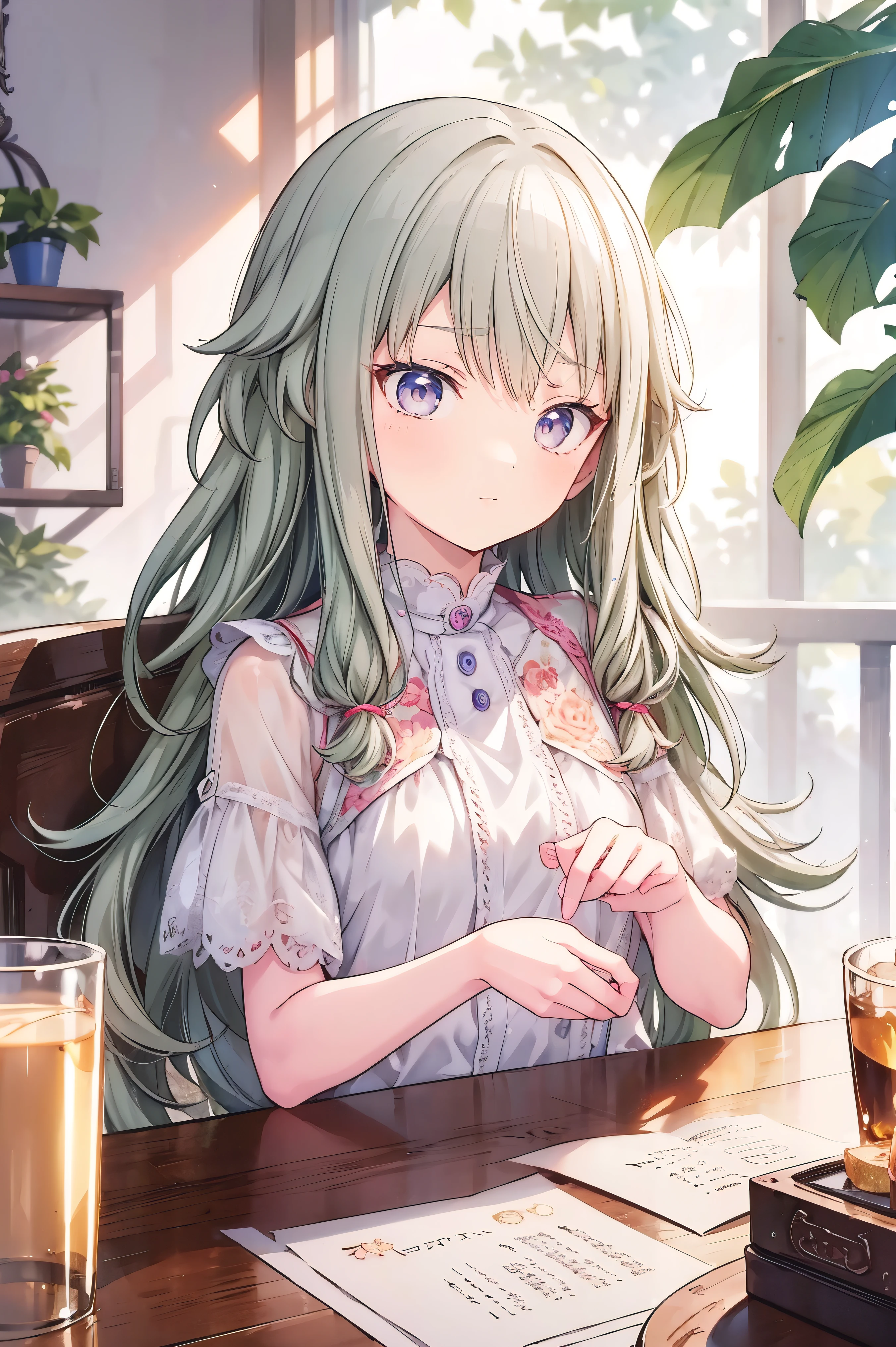 (Tabletop:1.2)、masterpiece、Best image quality、(Front facing)、Face the camera、Fluffy hair、Delicate eyes、A lovely big smile, 最high quality、girl、1 person、masterpiece, Most detailed, high quality、Shiny Hair、Very fine and beautiful bright eyes、Small breasts、nose blush、Very detailed, clear and beautiful face, Awards, (Anatomically correct)、Reach out